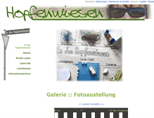 Tablet Screenshot of hopfenwiesen.de